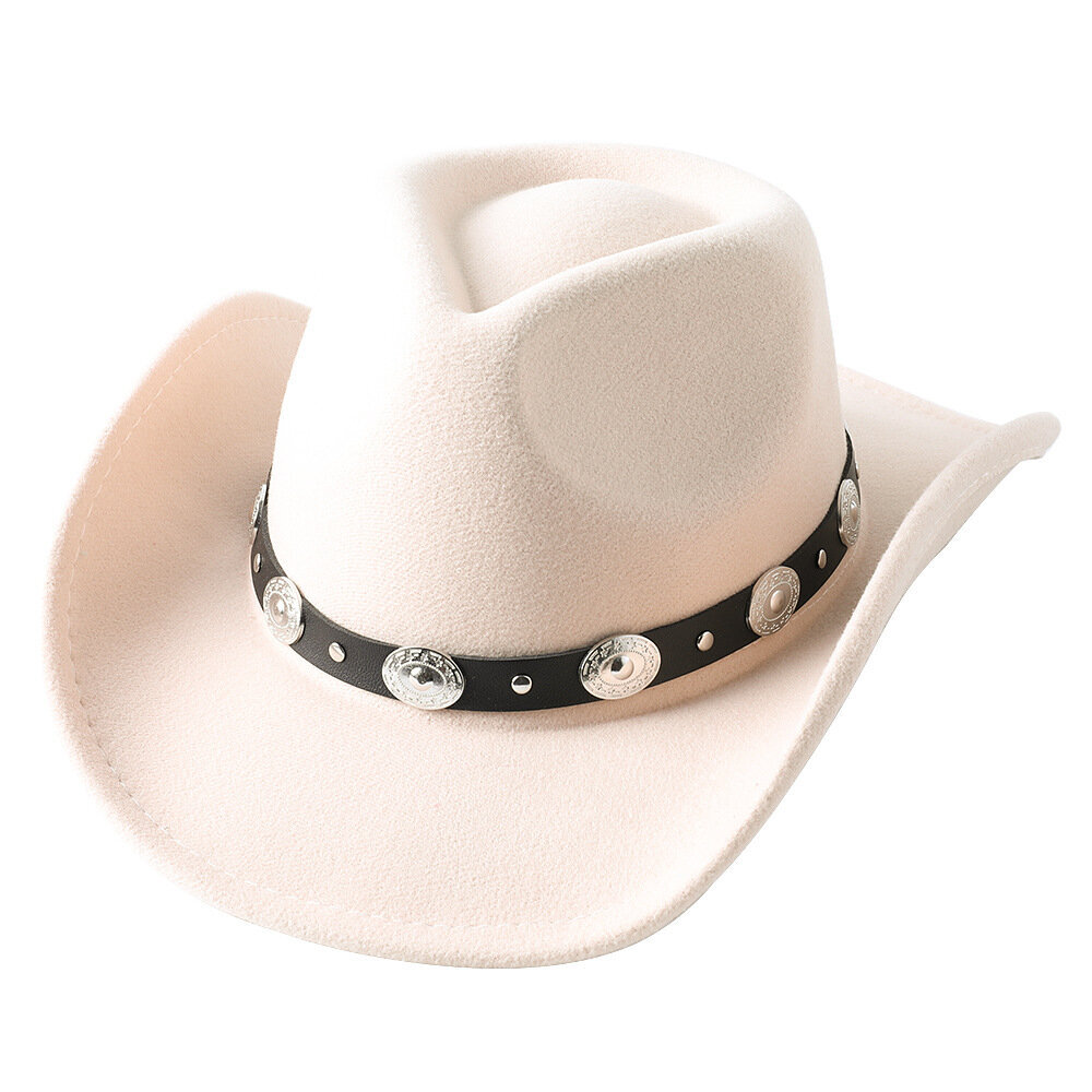 Tummanvioletti Cowboy Hat Jazz Knight hattu cowboy hattu yksivärinen huopahattu miesten ja naisten suuririerinen ulkohattu hinta ja tiedot | Miesten hatut, huivit ja käsineet | hobbyhall.fi