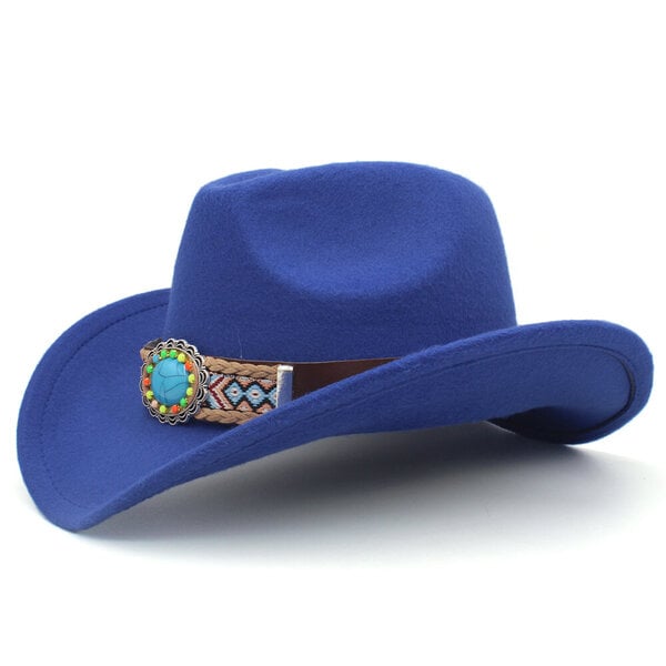 3 kokoa Vanhempi lapsi Miehet Naiset Lapset Länsi-Cowboy Hatut Leveälieriset Panama Aurinkohatut Fedora Lippalakit Trilby Jazz Sombrero Matkabileet