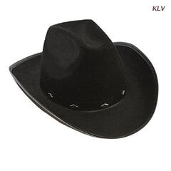 Vintage Fedora Hat Naiset Miehet Huopa Naisten Cowboy Hatut Juhla Niitti Sisustus Länsi-tyyli Top Konepelti Miesten Cosplay Hattu hinta ja tiedot | Miesten hatut, huivit ja käsineet | hobbyhall.fi