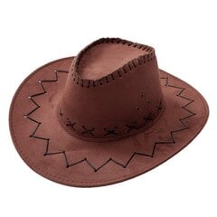 Vanhemman lapsi Länsi-Cowboy-hattu tuulenpitävällä köydellä Miesten Naisten Rento leveälierinen jazz-lippis Mokkanahka Cowgirl-hattu Halloween Cosplay-lippis hinta ja tiedot | Miesten hatut, huivit ja käsineet | hobbyhall.fi