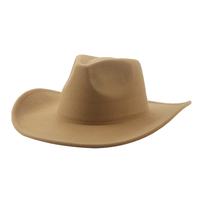 Cowboy Hattu Hatut naisille Miesten hattu Solid Panama Leveälierinen rento Western Cowgirls Khaki Black Jazz Lippikset Sombrero Hombre Sombreros hinta ja tiedot | Miesten hatut, huivit ja käsineet | hobbyhall.fi