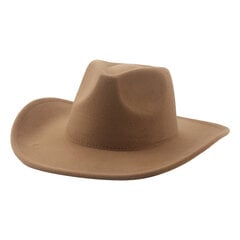 Cowboy Hattu Hatut naisille Miesten hattu Solid Panama Leveälierinen rento Western Cowgirls Khaki Black Jazz Lippikset Sombrero Hombre Sombreros hinta ja tiedot | Miesten hatut, huivit ja käsineet | hobbyhall.fi