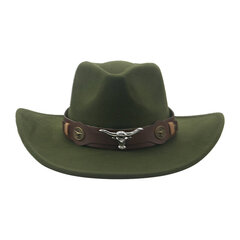 Cowboy Hat Hatut naisille Panama Vyöt Band Luxury Casual Western Cowboy Cowhead Khaki Mies Hattu Lippalakki Nainen Sombreros De Mujer hinta ja tiedot | Miesten hatut, huivit ja käsineet | hobbyhall.fi