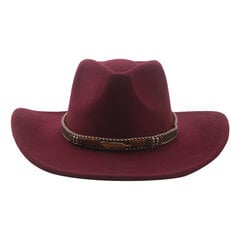 Fedoras Hatut naisille Huovutettu mieshattu Panama Western Cowboy Band Casual Vintage leveälierinen cowboyhattu Chapeu Masculino Sombrero hinta ja tiedot | Miesten hatut, huivit ja käsineet | hobbyhall.fi