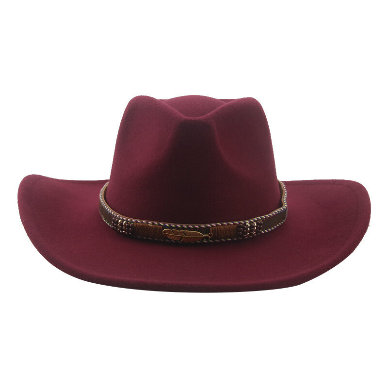 Fedoras Hatut naisille Huovutettu mieshattu Panama Western Cowboy Band Casual Vintage leveälierinen cowboyhattu Chapeu Masculino Sombrero hinta ja tiedot | Miesten hatut, huivit ja käsineet | hobbyhall.fi