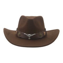 Fedoras Hatut naisille Huovutettu mieshattu Panama Western Cowboy Band Casual Vintage leveälierinen cowboyhattu Chapeu Masculino Sombrero hinta ja tiedot | Miesten hatut, huivit ja käsineet | hobbyhall.fi