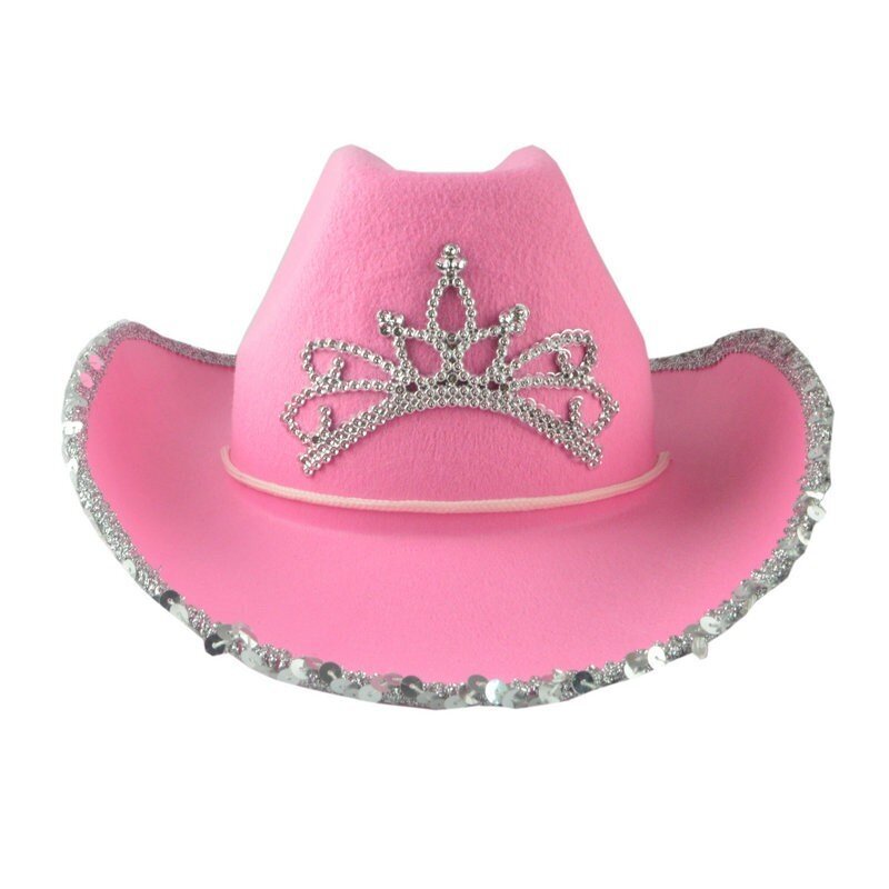 Western Style Cowboy Caps Vaaleanpunaiset Cowgirl Hatut Bandana Naiset Tyttö Sulka Paljeti Koristekruunu Tiara Fedora Cap Cosplay Setti hinta ja tiedot | Miesten hatut, huivit ja käsineet | hobbyhall.fi