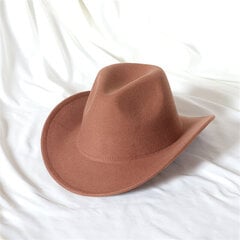 Värikäs Cowboy-hattu Erilainen Cowboy-hattu Yksivärinen Huopahattu Miehille ja naisille Isolierinen ulkohattu Ritarihattu Fedora Jazz Cap hinta ja tiedot | Miesten hatut, huivit ja käsineet | hobbyhall.fi