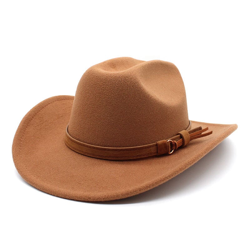 Syksy talvi Miesten länsimainen Cowboy-hattu herrasmiehille Lady Cowgirl Jazz-hattu leveälierinen huopa Fedora-hattu Sombrero Hombre hinta ja tiedot | Miesten hatut, huivit ja käsineet | hobbyhall.fi