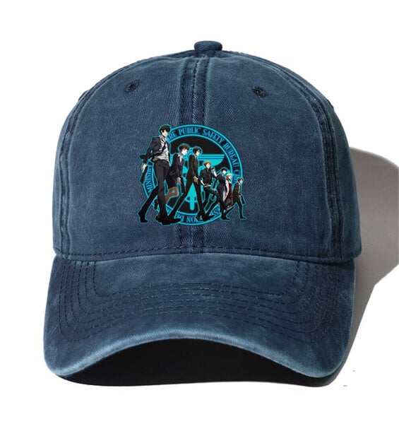 Teinit Denim Baseball Cap Miehet Naiset Cowboy Bone Kesä Syksyinen Hip Hop Lippalakki animelle Psycho Pass Sarjakuvahatut