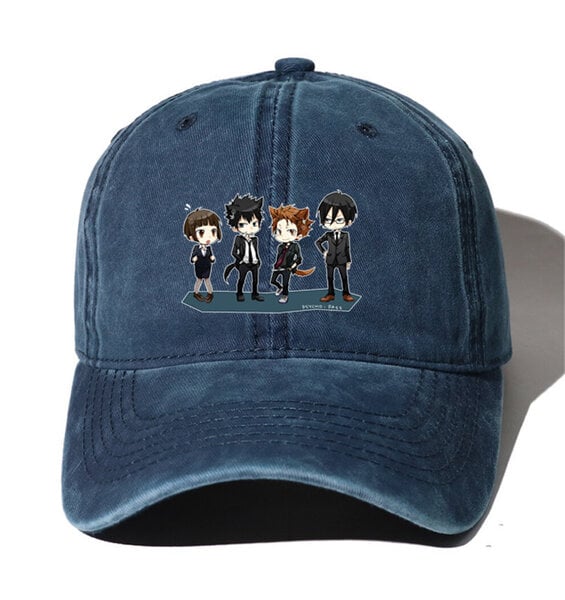 Teinit Denim Baseball Cap Miehet Naiset Cowboy Bone Kesä Syksyinen Hip Hop Lippalakki animelle Psycho Pass Sarjakuvahatut