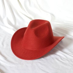 cowboy-hattu lehmän pään asusteet cowboy-hattu yksivärinen huopahattu miehille ja naisille isolierinen ulkohattu ritarihattu hinta ja tiedot | Miesten hatut, huivit ja käsineet | hobbyhall.fi