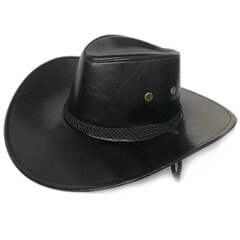 Isolierinen keinonahka Cowboy-hattu miesten vintage kahvihuopa leveälieriset ämpärihatut mies miehille naiset Fedora Swanowing hinta ja tiedot | Miesten hatut, huivit ja käsineet | hobbyhall.fi