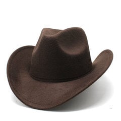 Huopa Suuririerinen Fedora Cowboy Hattu Miesten Leveälieriset Bucket Hatut Mies Miesten Naiset Fedora Swanowing hinta ja tiedot | Miesten hatut, huivit ja käsineet | hobbyhall.fi