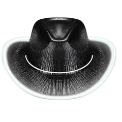 Länsimainen Cowgirl-hattu Retro-tyylinen paljetteja LED Light Lim Jazz Top Hat Syntymäpäiväjuhla Yökerho Huopa Cowboy Lippalakki miehille Naisille hinta ja tiedot | Miesten hatut, huivit ja käsineet | hobbyhall.fi