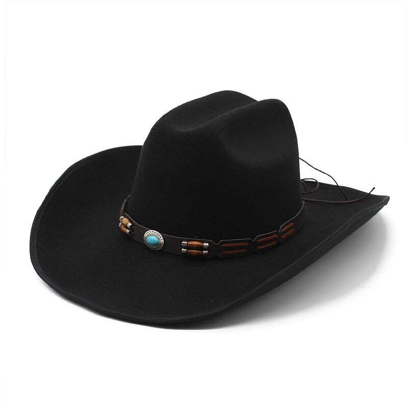 Keinovilla Western Cowboy Hatut miehille Naiset Vintage leveälieriset huopa Fedoras hatut Gentleman Jazz hatut Lady Cowgirl mekkolippis hinta ja tiedot | Miesten hatut, huivit ja käsineet | hobbyhall.fi