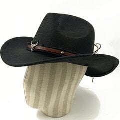 cowboy-hattu karamelliväriset lehmänpäätarvikkeet Cowboy-hattu Huopahattu ulkoiluhattu miehille ja naisille Ritarihattu hinta ja tiedot | Miesten hatut, huivit ja käsineet | hobbyhall.fi