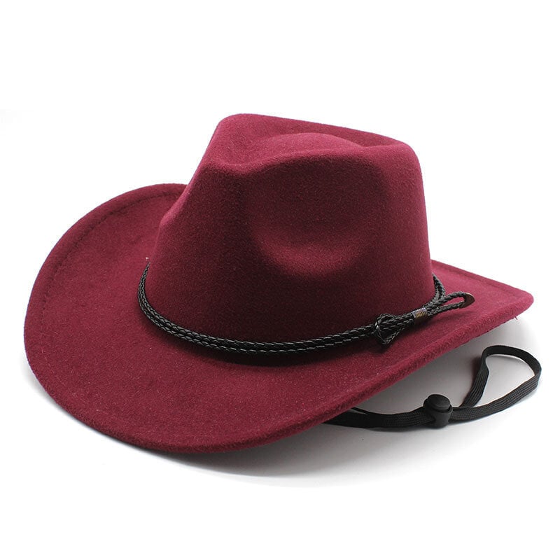 Cowboy-hattu nainen ja mies Western Cap Cowgirl Jazz Style Villainen 57 58cm Pään ympärysmitta Tuulenpitävä Köysi NZ0059 hinta ja tiedot | Miesten hatut, huivit ja käsineet | hobbyhall.fi