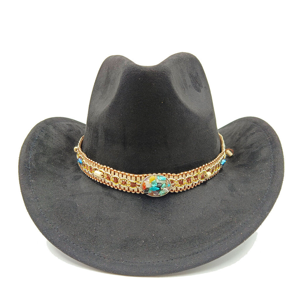 Cowboy-hattu Miesten ja naisten ritarikiharat höyhenet Asusteet Jazz-hattu Sunset Travel Beach Hat Ritarihattu Cowboy-hattu hinta ja tiedot | Miesten hatut, huivit ja käsineet | hobbyhall.fi