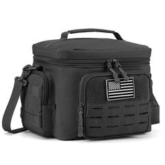 Tactical Thermal Cooler Bag Sotilaallinen Heavy Duty Lunch Box Work Vuodonkestävä Eristetty Kestävä Lounaslaukku Miesten Ateria Camping PicnicGreen hinta ja tiedot | Urheilukassit ja reput | hobbyhall.fi