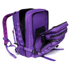 QT&QY 45L GYM Fitness Style Reput miehille/naisille Sotilaallinen Tactical Training Molle Survival Bag Vaellus Vaellusreppu Violetti hinta ja tiedot | Urheilukassit ja reput | hobbyhall.fi