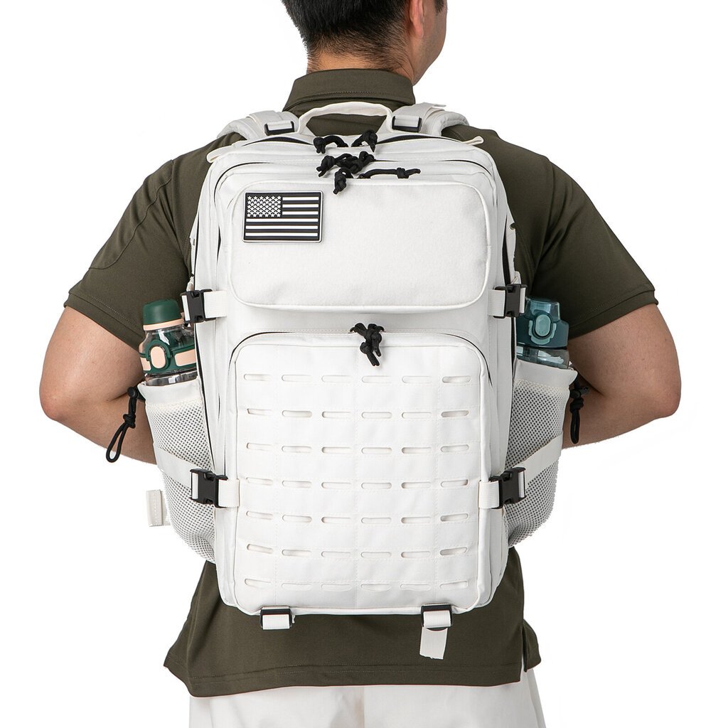 QT&QY 25L/45L Tactical Military Reppu miehille ja naisille Army Assault Pack Laukku Pieni koulureppu pullonpitimellä25L Musta hinta ja tiedot | Urheilukassit ja reput | hobbyhall.fi