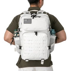 QT&QY 25L/45L Tactical Sotilasreppu miehille ja naisille Army Assault Pack Bag Pieni koulureppu pullonpitimellä45L Khaki hinta ja tiedot | Urheilukassit ja reput | hobbyhall.fi