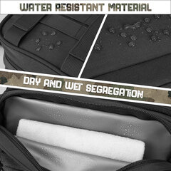 QT&QY Tactical Uinti Toalettilaukku Miesten Hygienialaukku Military Tool Molle Small Dopp Kit Miesten Parranajopakkaus MatkasuihkulaukkuMusta hinta ja tiedot | Urheilukassit ja reput | hobbyhall.fi