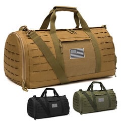 QT&QY 40L Sport Gym Bag Tactical Travel Duffel Laukku Miehille Military Fitness Urheilukassi Harjoituskassi Koripallo ViikonloppulaukkuMusta hinta ja tiedot | Urheilukassit ja reput | hobbyhall.fi