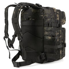 QT&QY 25L/45L sotilaallinen taktinen reppu naisille/miehille Army Laser Cut Molle -päiväreppu koululaukku Gym-reppu kaksoismukinpitimellä 25L musta hinta ja tiedot | Urheilukassit ja reput | hobbyhall.fi