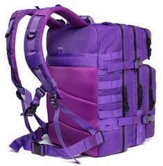 QT&QY 45L GYM Fitness Style Reput miehille/naisille Sotilaallinen Tactical Training Molle Survival Bag Vaellus Vaellusreppu Violetti hinta ja tiedot | Urheilukassit ja reput | hobbyhall.fi