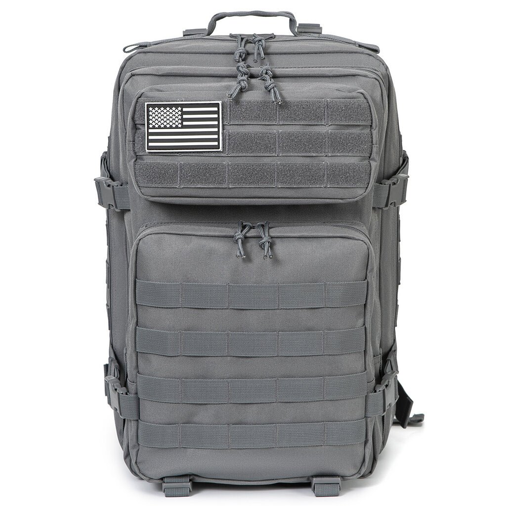 QT&QY 45L Military Tactical Reppu Molle Army Assault Pack CCW 3 päivän selviytymislaukku Vaellus Vaellusreppu raskas reppuMusta hinta ja tiedot | Urheilukassit ja reput | hobbyhall.fi