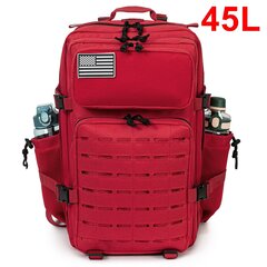 QT&QY 25L/45L sotilaallinen taktinen reppu naisille/miehille Army Laser Cut Molle -päiväreppu koululaukku Gym-reppu kaksoismukinpitimellä45L punainen hinta ja tiedot | Urheilukassit ja reput | hobbyhall.fi