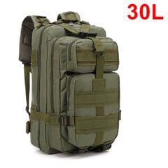 QT&QY 30/45L Miesten Tactical Reput Armeijan Matkalaukut Army Outdoor 3P Assault Pack EDC Molle Reppu vaellukseen Metsästyslaukku30L Vihreä hinta ja tiedot | Urheilukassit ja reput | hobbyhall.fi