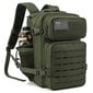 QT&QY 25L sotilaalliset taktiset reput miehille Army Laser Cut Molle -päiväreppu Pieni Bug Out Bag Gym-reppu kahdella kupinpitimellä Vihreä hinta ja tiedot | Urheilukassit ja reput | hobbyhall.fi