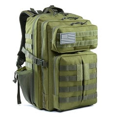 45 litran sotilasreppu Tactical miehille Armeijalaukku Laserleikkaus MOLLE Metsästysreppu Outdoor Vaellusreppu Noitapulloteline1.0 Vihreä hinta ja tiedot | Urheilukassit ja reput | hobbyhall.fi