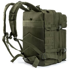 QT&QY 45L sotilaallinen taktinen reppu Molle Army Assault Pack CCW 3 päivän selviytymislaukku Vaellus Vaellusreppu raskaan käytön reppu Vihreä hinta ja tiedot | Urheilukassit ja reput | hobbyhall.fi