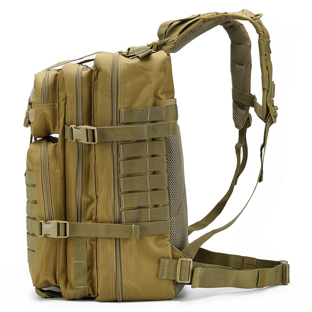 QT&QY 30/50L Miesten Tactical Reput Armeijan Matkalaukut Army Outdoor 3P Assault Pack EDC Molle Pack Retkeilyyn Metsästyslaukku30L Musta hinta ja tiedot | Urheilukassit ja reput | hobbyhall.fi