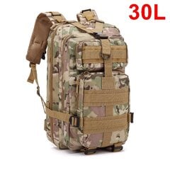 QT&QY 30/50L Miesten Tactical Reput Armeijan Matkalaukut Army Outdoor 3P Assault Pack EDC Molle Pack Retkeilyyn Metsästyslaukku30L CP hinta ja tiedot | Urheilukassit ja reput | hobbyhall.fi