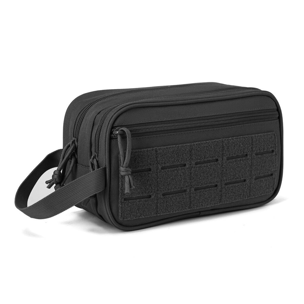 QT&QY Tactical hygienialaukku miehille hygienialaukku Military Tool Molle Pouches Small Dopp Kit Miesten parranajopakkaus MatkasuihkulaukkuMusta hinta ja tiedot | Urheilukassit ja reput | hobbyhall.fi