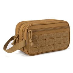 QT&QY Tactical hygienialaukku miehille hygienialaukku Military Tool Molle Pouches Small Dopp Kit Miesten parranajopakkaus MatkasuihkulaukkuKhaki hinta ja tiedot | Urheilukassit ja reput | hobbyhall.fi