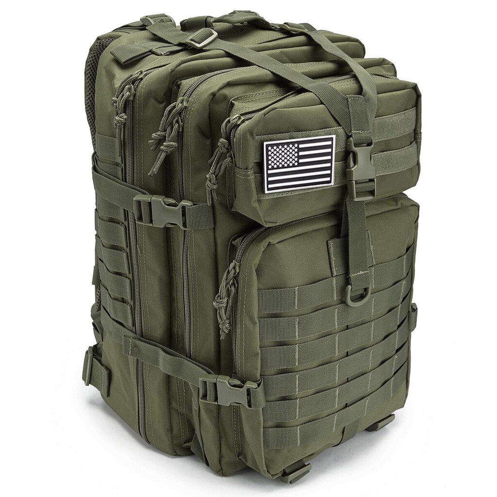 QT&QY 30/50L taktiset sotilasreput miehille armeijan ulkolaukuille 3P Assault Pack EDC Molle Pack retkeilyyn metsästyslaukku30L CP hinta ja tiedot | Urheilukassit ja reput | hobbyhall.fi