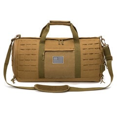 QT&QY 40L Sport Gym Bag Tactical Travel Duffle Laukku Miehille Sotilaallinen Fitness Harjoituslaukku Kenkien Koripallo ViikonloppulaukutKhaki hinta ja tiedot | Urheilukassit ja reput | hobbyhall.fi