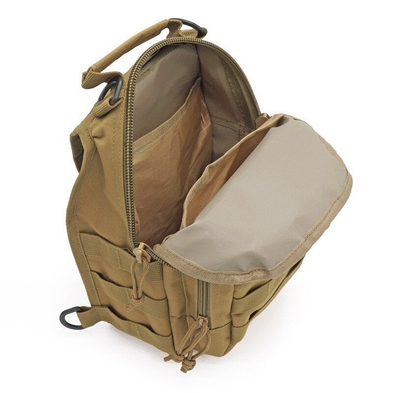 QT&QY Tactical Olkareppu Rover EDC Outdoor Military Sling Bag Vedenpitävä Vaellus Camping Pack Range Bag Army Day ReppuArmyGreen hinta ja tiedot | Urheilukassit ja reput | hobbyhall.fi