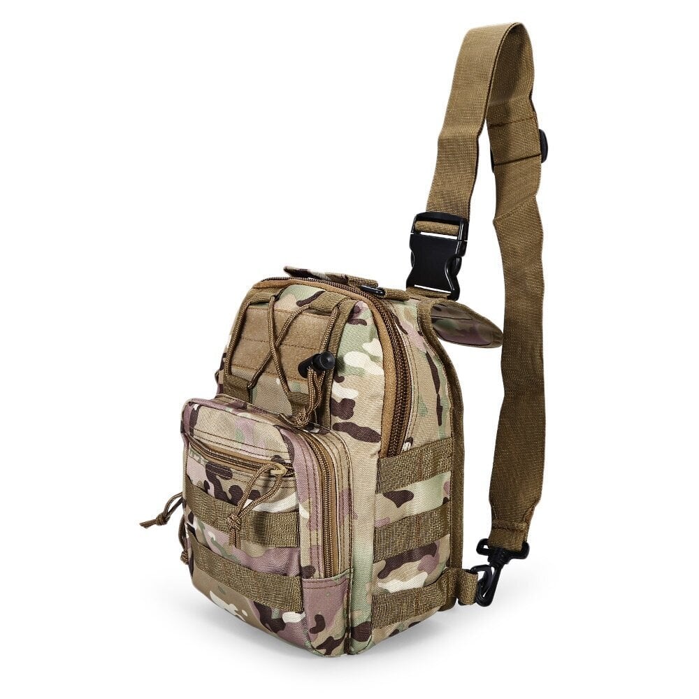 QT&QY Tactical Olkareppu Rover EDC Outdoor Military Sling Bag Vedenpitävä Vaellus Camping Pack Range Bag Army Day Reppu CP hinta ja tiedot | Urheilukassit ja reput | hobbyhall.fi