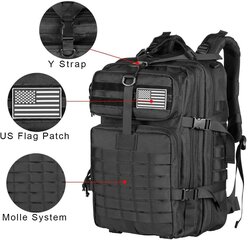 QT&QY 50L Miesten Tactical Reput Armeijan Matkalaukut Army Outdoor 3P Assault Pack EDC Molle Reppu Retkeilyyn Metsästyslaukku Green hinta ja tiedot | Urheilukassit ja reput | hobbyhall.fi