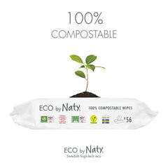 Kosteuspyyhkeet Eco by Naty, 56 kpl. hinta ja tiedot | Vauvojen kosteuspyyhkeet | hobbyhall.fi