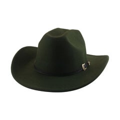 Cowboy-hattu Länsi-Cowboy Cowgirl-hattu Lippalakit Cowboy-hatut miehille Leveälieriset Khaki Kahvi Musta Brittitoppi Sombrero Hombre Sombrero hinta ja tiedot | Miesten hatut, huivit ja käsineet | hobbyhall.fi