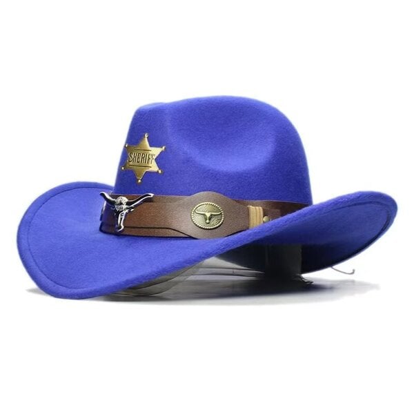 10cm iso lieri Cowboy hattu 2023 Syksy Talvi kihara lieri punk tyyliin iso lierinen miesten ja naisten siisti pyöräilyhattu Western Cowboy hattu