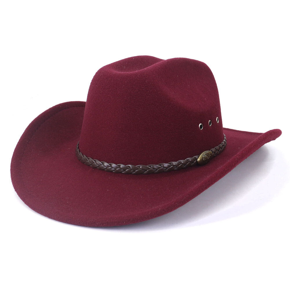 Ylellinen metallivyö Western Cowboy -hattu Miesten herrat Naiset Jazz Cowboy -hattu nahalla Leveälierinen Cloche Church Sombrero Cowgirl hinta ja tiedot | Miesten hatut, huivit ja käsineet | hobbyhall.fi